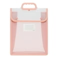 thumbnail image 1 of Plastic Expanding File Folder with Handle,Vertical Expanding Folder,Water-Proof File Folder Envelopes,Document Organizer Bag with Snap Closure,Transparent File Folder Organizer for Office,Pink, 1 of 8