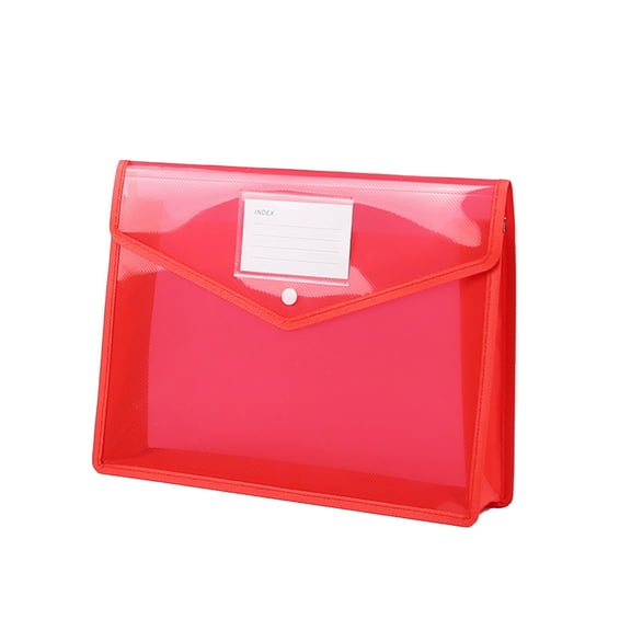 Plastic Expanding File Folder,No Dividers, Envelope File Folder Organizer Holder with Snap Closure,Fit Letter/A4 Size