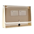 thumbnail image 1 of Plastic Expanding File Folder,Transparent File Wallet Document Organizer with Snap Closure & Label Pocket,Water-Proof Expanding Envelope File Folders,Accordion File Pouch for Home Office,Beige, 1 of 8
