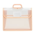thumbnail image 1 of Plastic Expanding File Folder with Handle, Ongmies Portable Transparent Document Organizer, Mesh Pocket, Large Waterproof File Wallet Organizer Box, 1 of 9