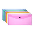 thumbnail image 1 of Plastic Expanding File Folders, 6 Pack A6 File Folder with Snap Closure, White/Blue/Green/Red/Orange/Purple, 1 of 6