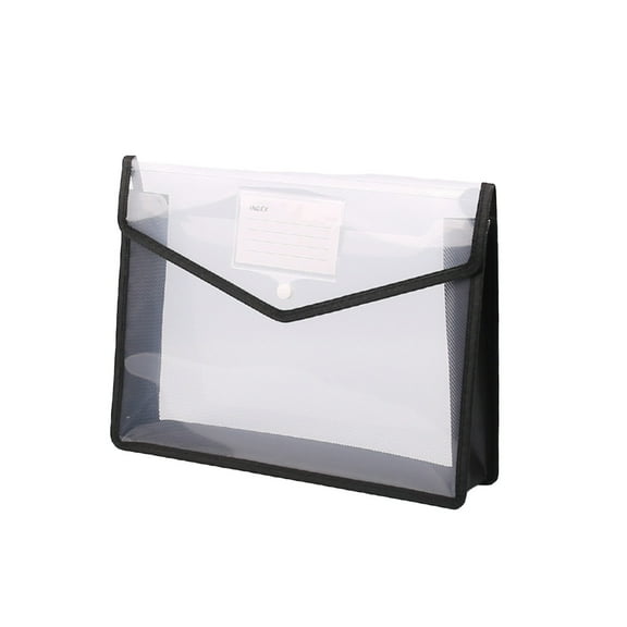 Plastic Expanding File Folders, A4 Paper Organizer Envelopes with Snap Closure, Large Capacity Document Holder Wallet for Office School Home