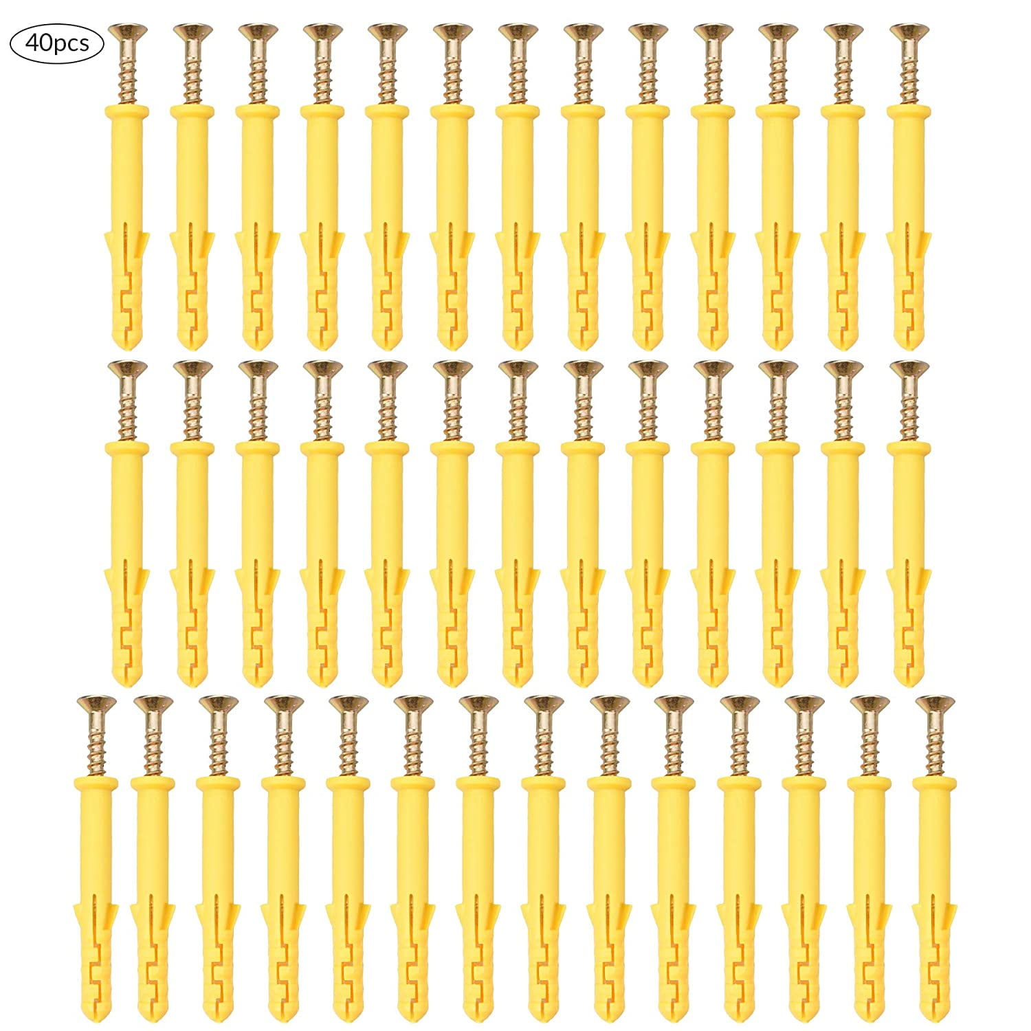 Plastic Expansion Pipe Column Anchor, with Wall Plug Self-Tapping ...