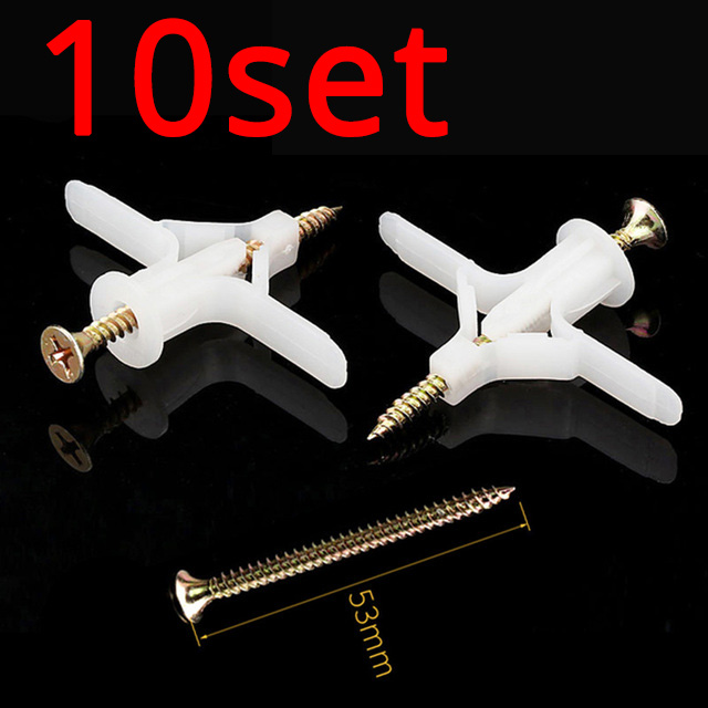 Plastic Expansion Tube Gypsum Board Anchors Nylon Aircraft Shape
