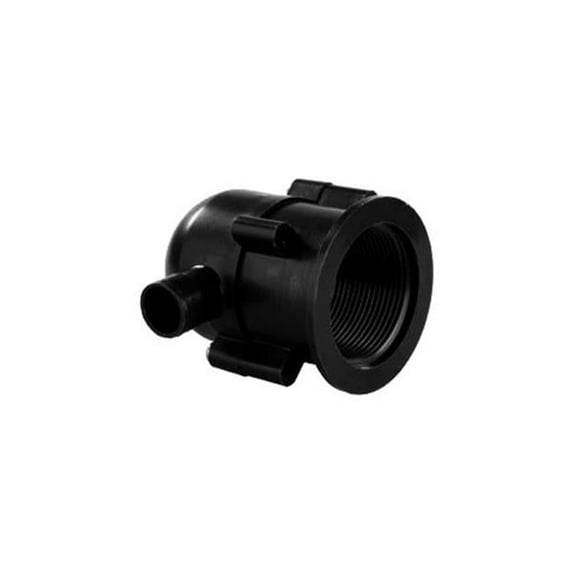 Plastic Exterior Evacuation Drain Trap, Black