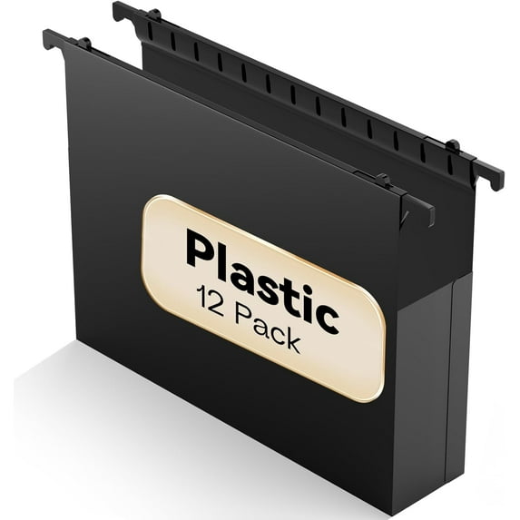 Plastic Extra Capacity Hanging File Folder Letter Size, Reinforced Hang Folders,Heavy Duty Expansion,Expandable Hanging Folders,Hanging Organizer Designed for Bulky Files