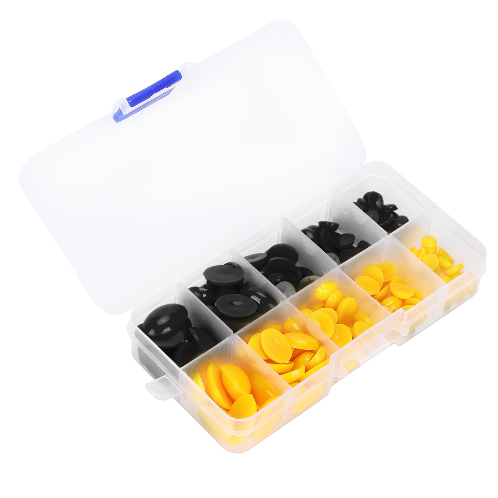 Plastic Eyes Noses 180Pcs Plastic Eyes Noses Oval Flat Doll Teddy Bear Stuffed Animals DIY