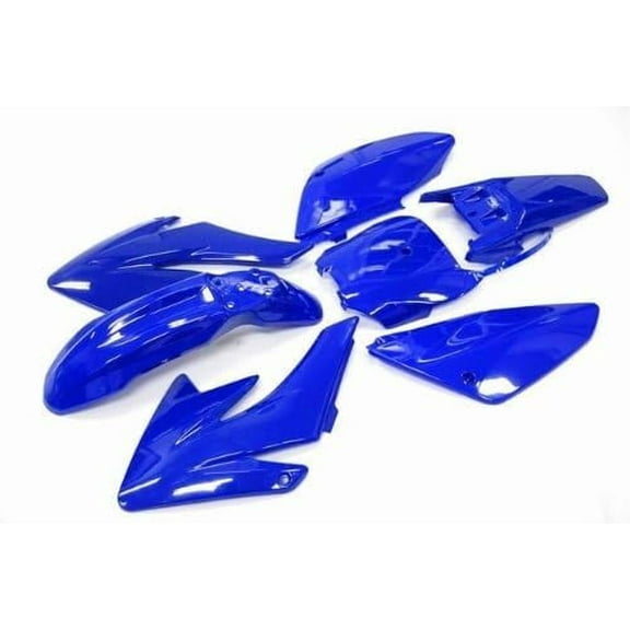 Plastic Fairing Body Kit Blue for CRF70 CRF70F XR50, Chinese 50cc 70cc 90cc 110cc 125cc 140cc 150cc 160cc Dirt Pit Bike Complete 7 Pcs Set
