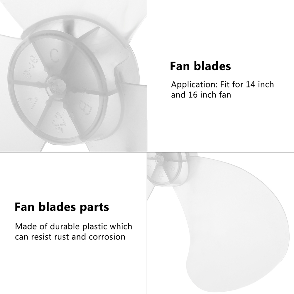 Plastic Fan Blades Electric Fan Replacement Blades Fan Blades Parts