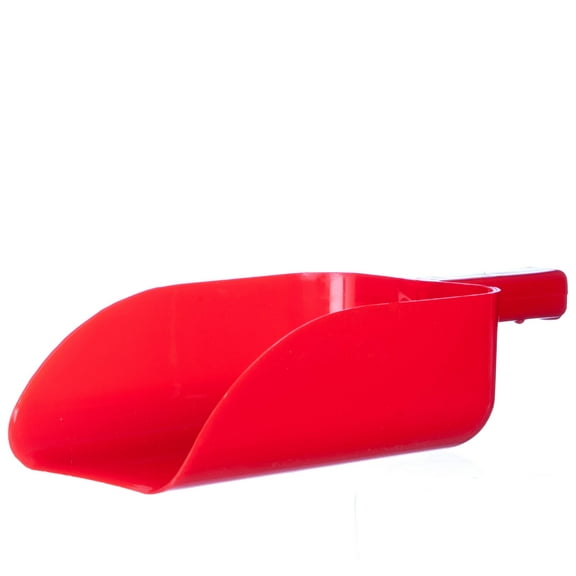 Jeffers 5 Pint Feed Scoop for Horses, Livestock, and Pet Food - Red