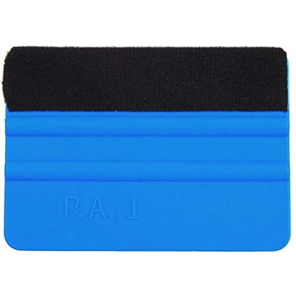 Plastic Felt Edge Squeegee 4 Inch for Car Vinyl Scraper Decal Applicator Tool with Black Felt Edge (3 Pack)