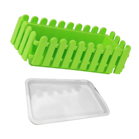 Plastic Fence Flower Container Rectangular for Potted Plant Hollow Planter Box Courtyard Accessories Accessories