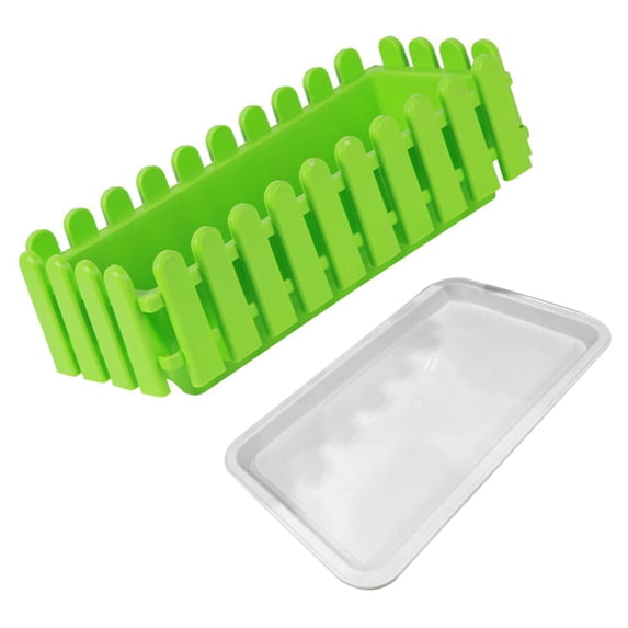 Poly Boxes Plastic Fence Flower Container Rectangular for Potted Plant Hollow ...