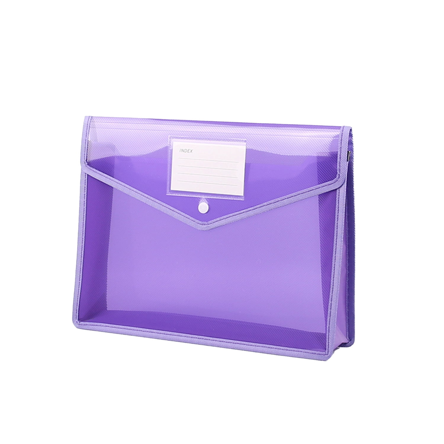 Plastic File Folders, A4 Letter Size Expanding File Wallet with Label ...