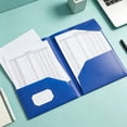 thumbnail image 1 of Plastic File Folders with Pockets, Heavy Duty 2 Pocket Document Organizer Folder with Inner Flap, Waterproof Letter Size File Folders for Office, School, and Home Organization, 1 of 6