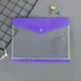 thumbnail image 1 of Plastic File Folders with Label Pockets - Letter & A4 Size Clear Document Envelopes, Assorted Color Poly Organizers for Office Supplies, 1 of 6