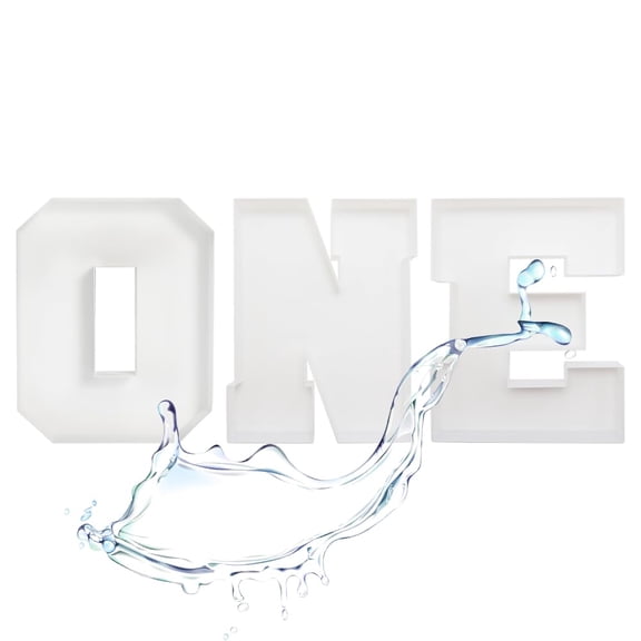 Plastic Fillable Letter Charcuterie Box, 10in Reusable Alphabet Shaped Tray for Birthday Anniversaries, Party Decorative Serving Plates Display Candy (Letter ONE) A101