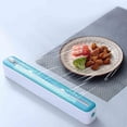 thumbnail image 1 of Plastic Film Cutter, Kitchen Storage Organizer, Adjustable Magnetic Suction Wall Mount Film Dispenser with Cutting Line, Durable ABS Material for Easy Food Package Cutting and Space Saving, 1 of 5