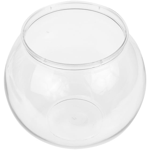 Plastic Fish Bowl Clear Fish Keeper Small Aquarium Tank Bowl Small Goldfish Tank