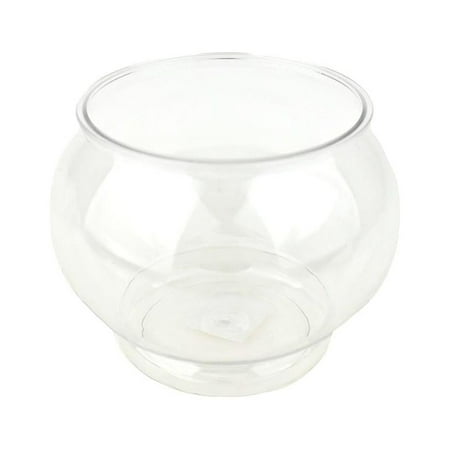 Plastic Fish Bowl Container, Clear, 4-1/2-Inch
