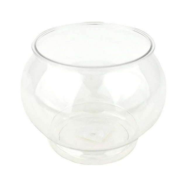 Plastic Fish Bowl Container, Clear, 41/2Inch