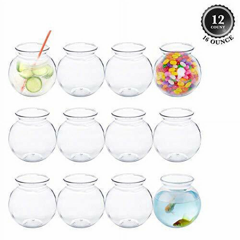 Plastic Fish Bowls 16 oz (12 Count)