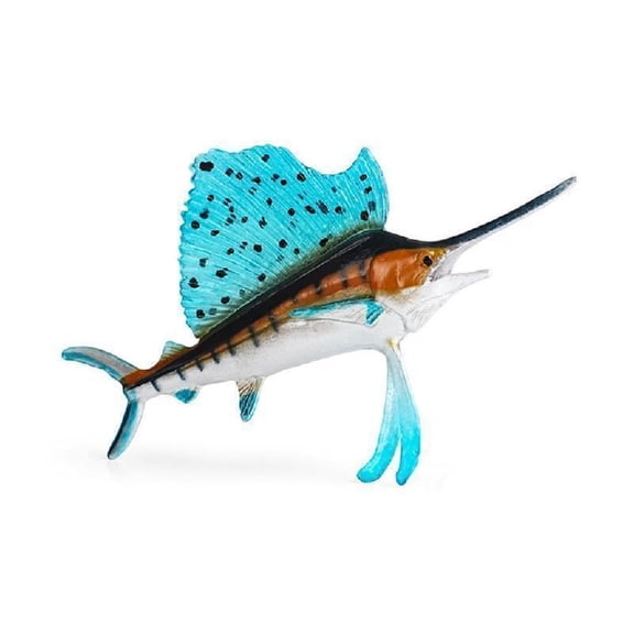 Plastic Fish Model Statue Ornament Fish Model Figures for Collectors