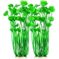 thumbnail image 1 of Plastic Fish Tank Plants, 2 Pack Artificial Tall Aquarium Plants for Fish Tank Decor, 15.75 Inches (Green), 1 of 6