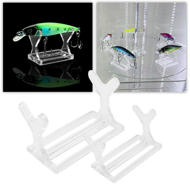 Plastic Fishing Lure Holder Showing Stand Bait Display Shelf for Fishing  Store or Collection new 