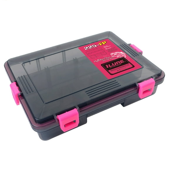 Plastic Fishing Tool Box Lightweight Tackle Storage Box Tool Organizers with Removable Baffle Baits Lures Box Toolboxs