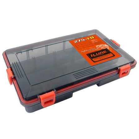 Plastic Fishing Tool Box Lightweight Tackle Storage Box Tool Organizers with Removable Baffle Baits Lures Box Toolboxs