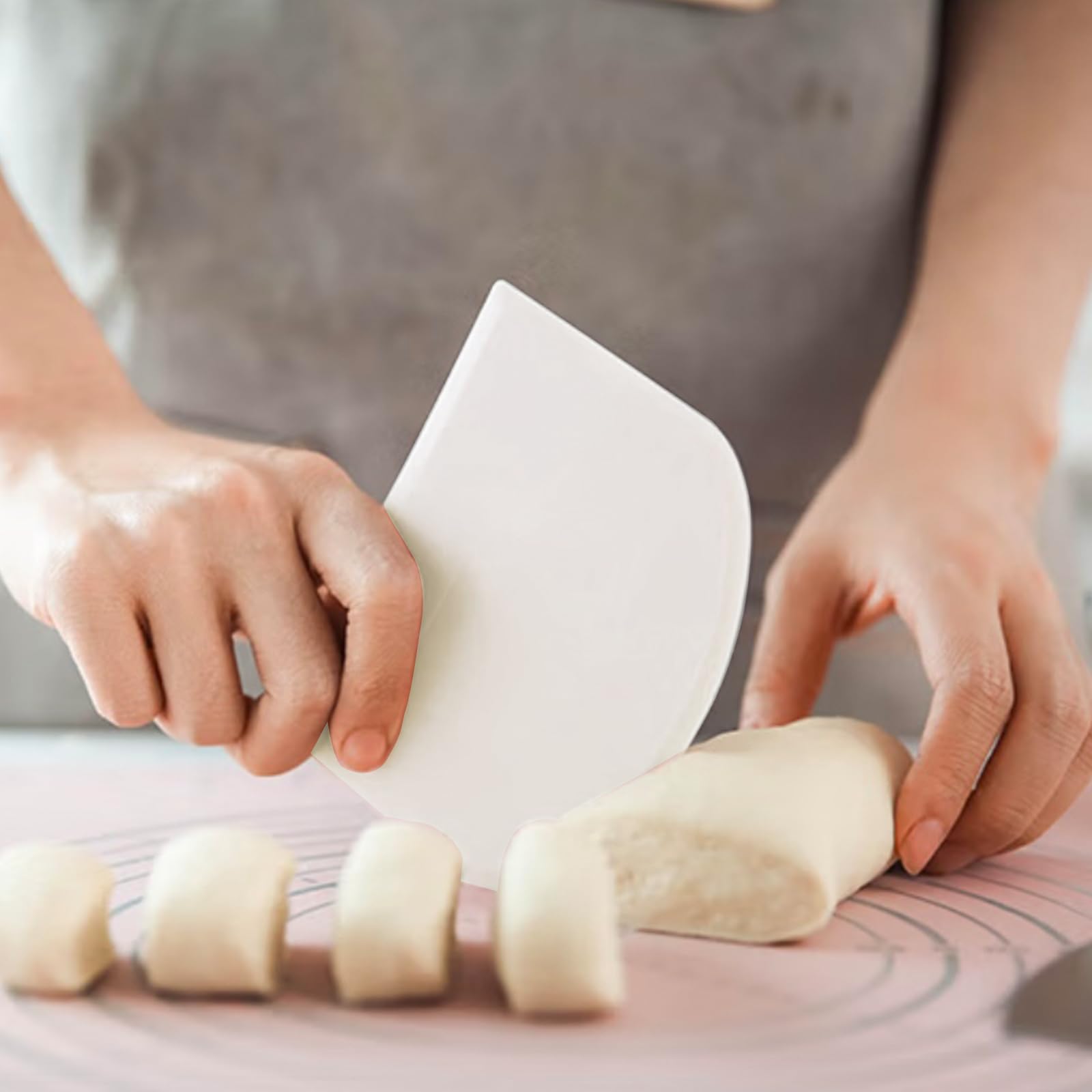 Plastic Flexible Dough & Bench Scrapers - Designed for Baking. Angles ...