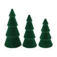 thumbnail image 1 of Plastic Flocked Christmas Tree, Elegant Holiday Table Centerpiece, Wintery Decor for Mantel, Side Table, and Office Desk, Green, 1 of 5