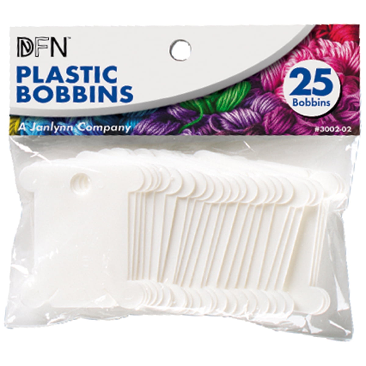 Plastic Floss Bobbins-25/Pkg