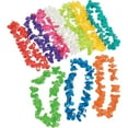 thumbnail image 1 of Plastic Flower Leis Luau Hawaiian Tropical Lot of 100, 1 of 4