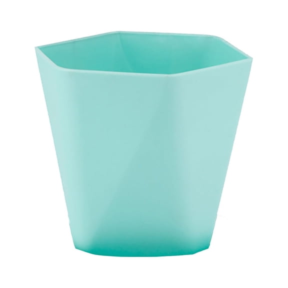 Plastic Flower Pot | Thickened Large Planter | Sturdy Durable Material | Drainage Hole & Saucer | Versatile Indoor Outdoor Use | Decorative | 16.5 x 16 x 14.5 cm | 1 Piece