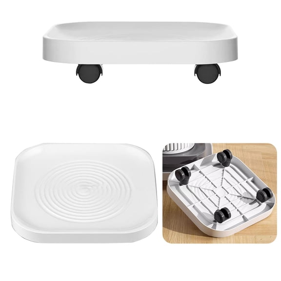 Plastic Flower Pot Tray With Wheels Movable Base With Swivel Casters Four-Wheeled Drainage Tray