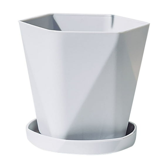 Plastic Flower Pot with Drainage – Thick Large Planter for Indoor Outdoor Garden Patio Decor()