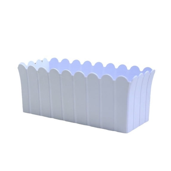 Plastic Flower Pots, Indoor Outdoor Garden Decorative Fence Pots, Waterproof Thickened Plastic Plant Containers Suitable For Living Room Terrace Balcony Flower Box Decoration, Lightweight Durable