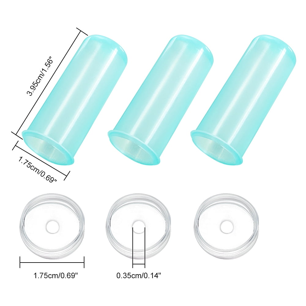 Plastic Flower Water Tubes with Cap Keep Fresh Rhizome Hydroponic Container Floral Tube for Flower Arrangements Light Cyan 4.1cm about 190pcs/bag