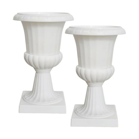 Plastic Flowerpots Decorative Flower Pot White Plastic Planter for Wedding Home Decor