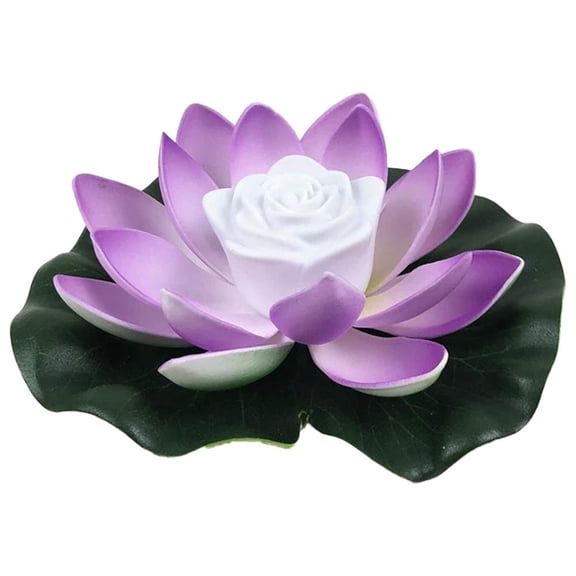 Plastic Foam Flower Artificial Diwali Lantern, Led Water Sense Lights for Indian Puja Temples Home Outdoor Party Decoration