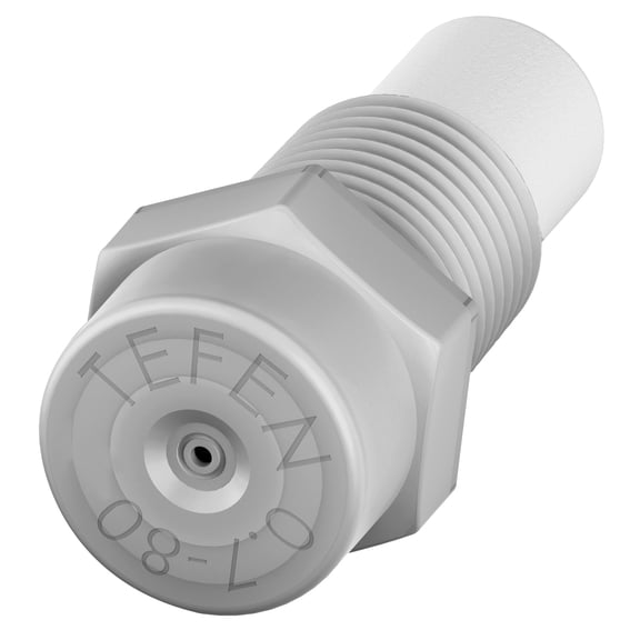 Plastic Fog Nozzle With Poly Filter Grey 1/8" NPT 1 GPH 100 Pack