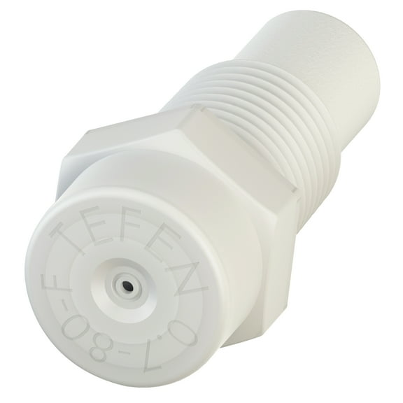 Plastic Fogger Misting Nozzle with Poly Filter White 1/8" NPT 1 GPH 100 Pack