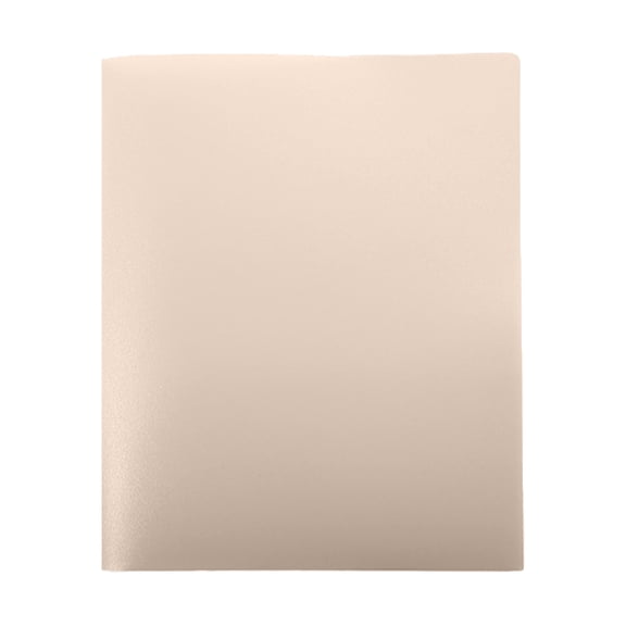 Plastic Folder with Pockets,Standard Letter Paper Folder,Colored Folder with Business Card Slot,Multi Purpose File Manager,Heavy Duty Document Organizer for Office Organization,9.37x11.4 inch(Beige)
