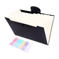 thumbnail image 1 of Plastic Folders With 8 Pockets Expandable File Organizer Folder with Dividers, Plastic Pocket Folders for Documents, for Office School Supplies 01-Beige, 1 of 3