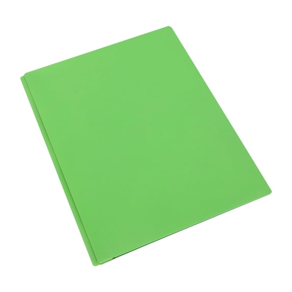 Plastic Folders with Pockets,9.45"x11.42" 2-Pocket Folder with Metal Fastener,Heavy Duty Durable File Folders,Waterproof Folder Perfect for Organizing and Color-Coding Documents(Green)