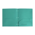 thumbnail image 1 of Plastic Folders with Pockets, Heavy Duty Paper Folders with Business Card Slot, Durable 2 Pocket 3 Hole Punch Folders for Documents, Office Supplies, Classroom Must Haves, Studying Essentials, Green, 1 of 8