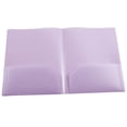 thumbnail image 1 of Plastic Folders with Pockets,Heavy-Duty Plastic Folders with Two Pockets,Water-Proof Pocket Folder with Business Card Slot,Document Organizer,2-Pocket Folder for Office Filing Supplies,Light Violet, 1 of 9