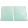 thumbnail image 1 of Colored Plastic Folders with Pockets,Heavy-Duty 2 Pocket File Folders Letter Size,Plastic Folders with Business Card Holder for Home and Office,2-Pocket Document Project Folders,Light Green, 1 of 8